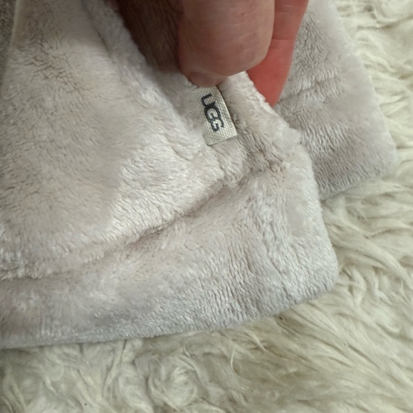 UGG TASHA DOUBLE FLEECE ZIP HOODIE In‎ Moonbeam Women’s Size XL - Picture 7 of 10